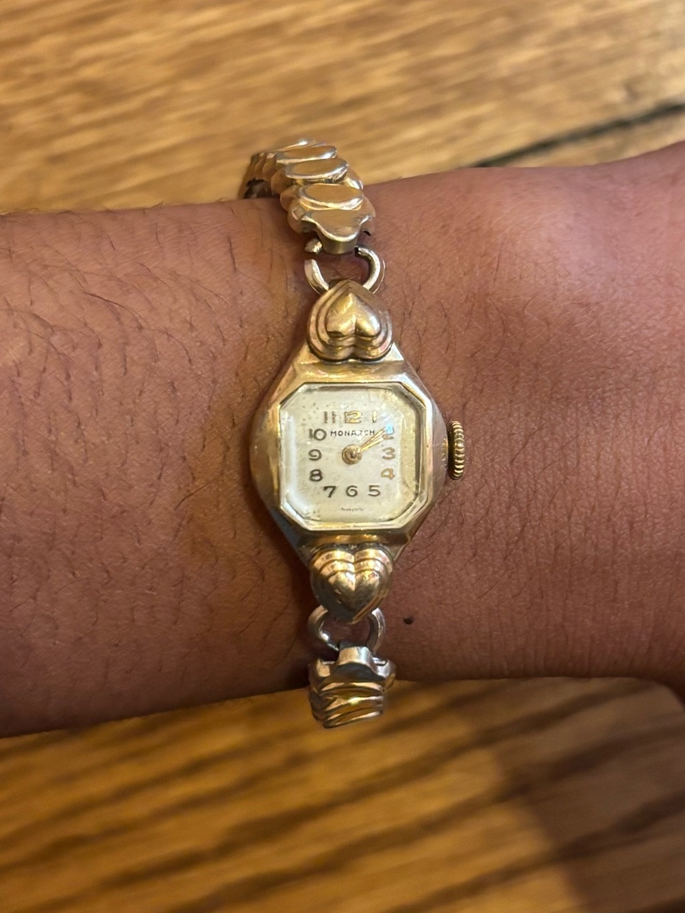 monarch gold vintage watch